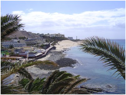 Espanja Kanariansaaret Morro Jablen hiekkaranta Fuerteventura Jandia uimaranta kuva