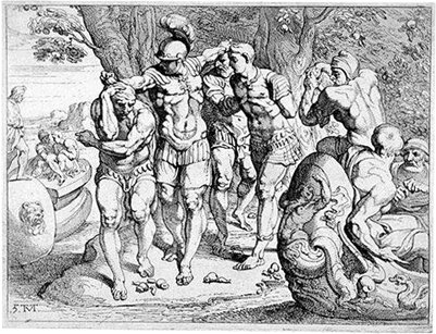 Odysseus lootuksensyöjät taulu